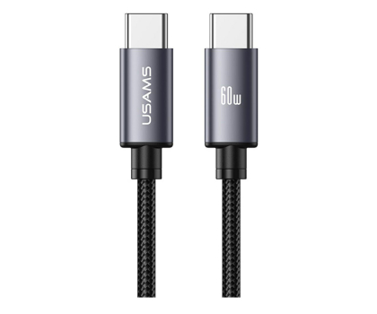 Kabel USAMS Kabel U91 60W USB-C do USB-C 1m stalowy
